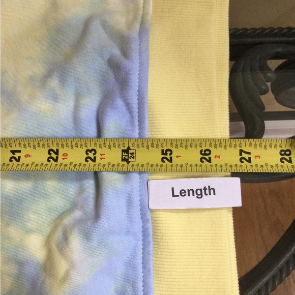 NWT Lelis Womens L multicolor tie dye crew neck top sweat shirt - Picture 4 of 7